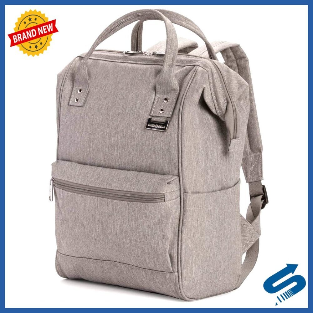 Vintage Doctor Style Laptop Backpack Padded Sleeve Travel Commute Tote